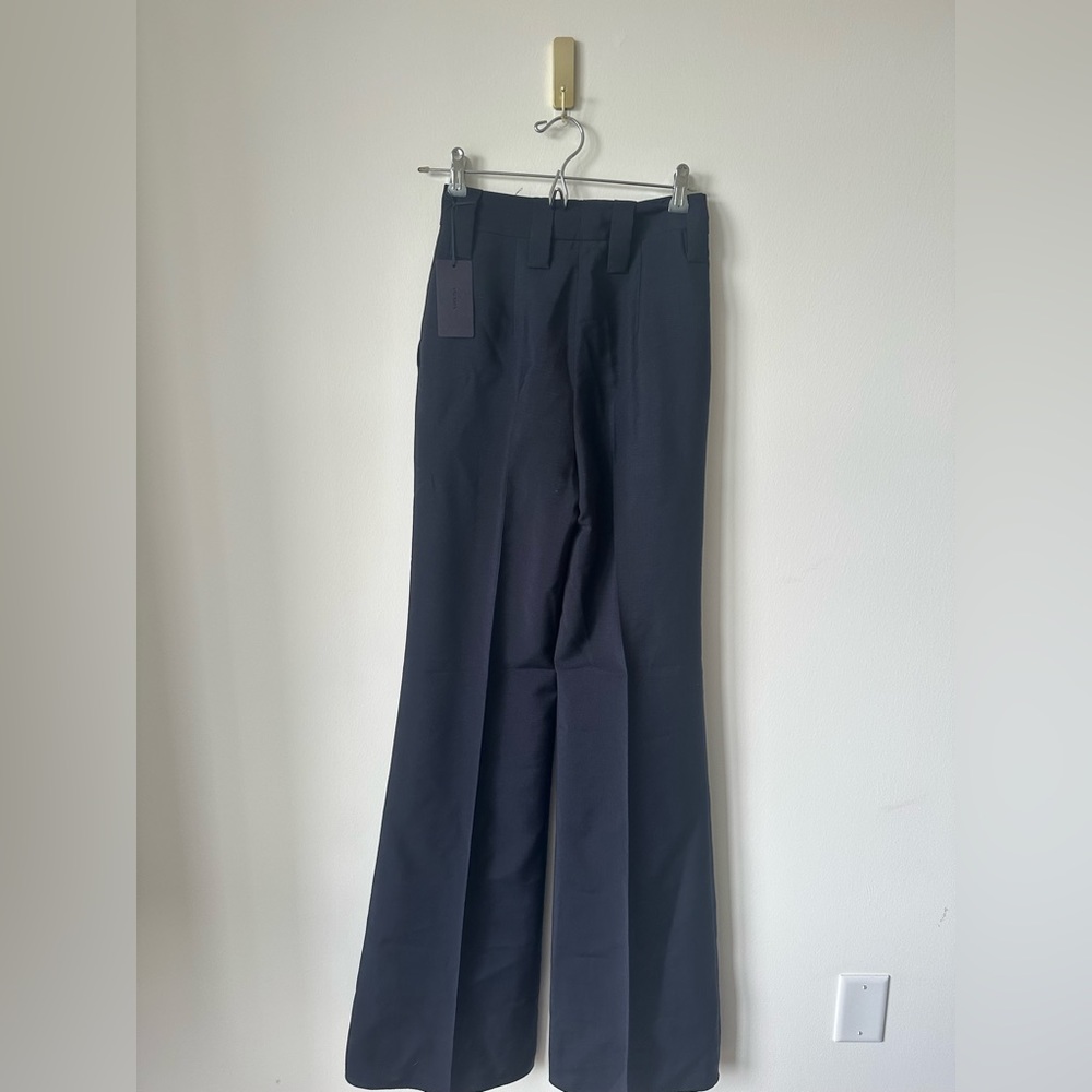 NWT $1300 Prada Women’s Mohair/Wool Pants Navy 36 - Picture 3 of 10
